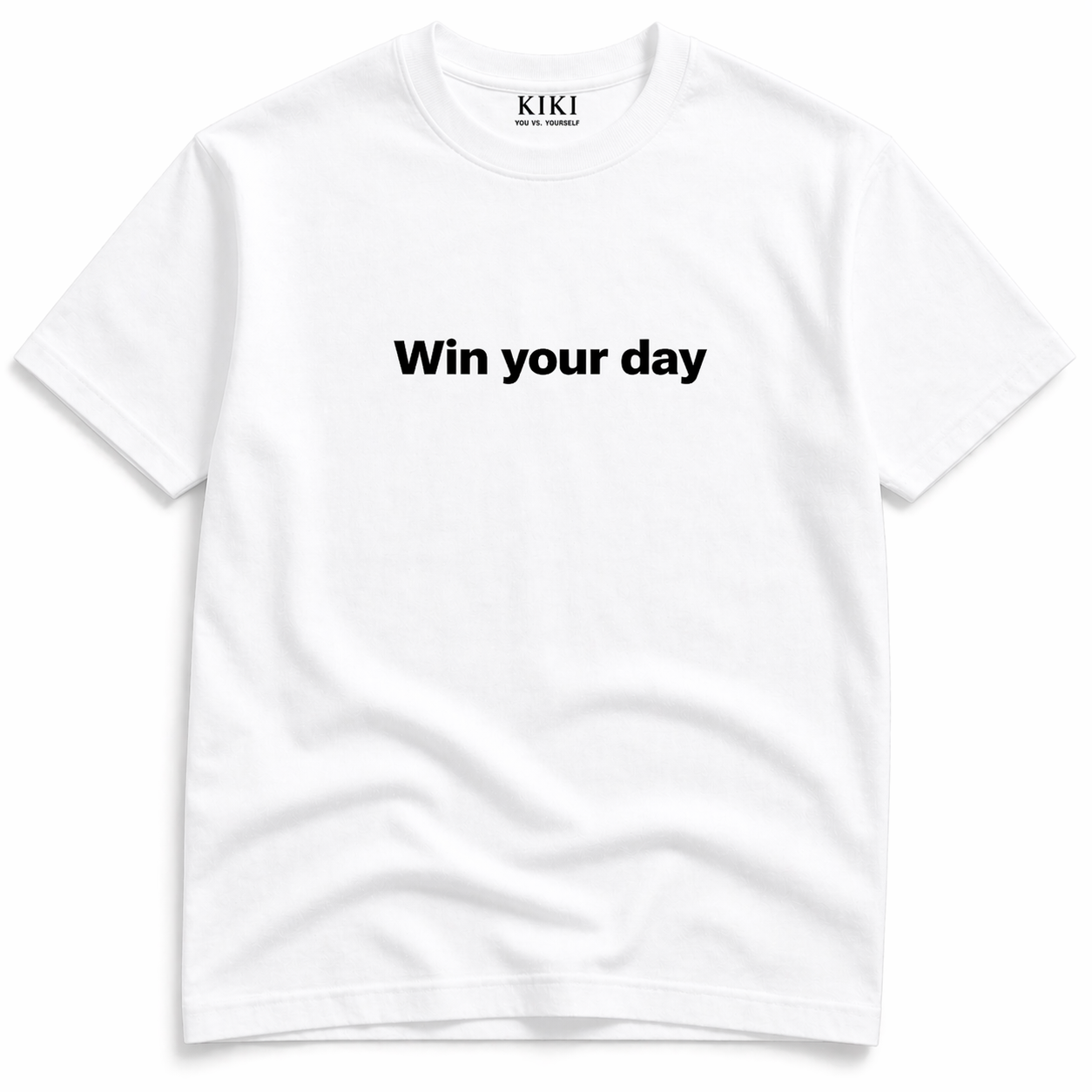 KIKI “Win Your Day” T-Shirt – Maglietta Oversize Unisex Streetwear Motivazionale