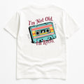 KIKI I’m Not Old I’m Retro T-Shirt Uomo Donna – Maglietta Vintage Oversize in Cotone con Stampa Musicassetta 🇮🇹