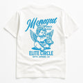KIKI Moneyed Elite Circle T-Shirt Bianca Unisex – Maglietta Streetwear in Cotone con Stampa Angelo Vintage | Made in Italy 🇮🇹